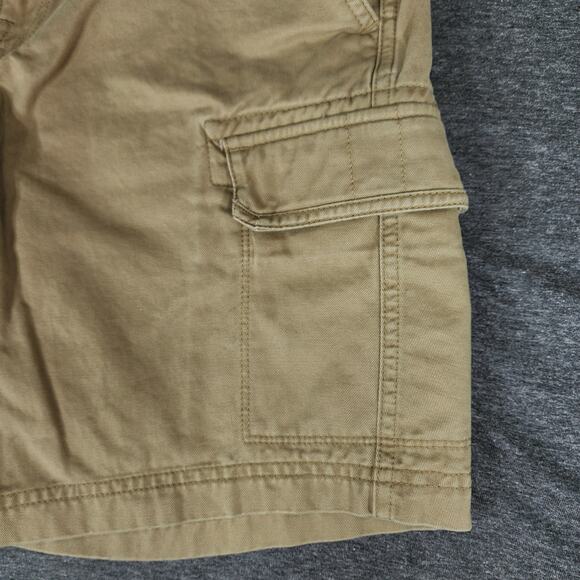 Timberland Cargo Short sz 32 Men Classic Fit Beige 9" 100% Cotton Hiking Camping - Picture 10 of 11